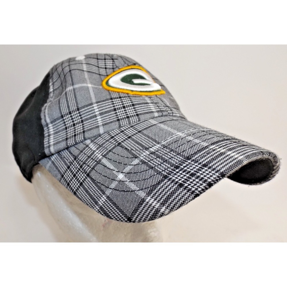 Green Bay Packers NFL plaid Logo Hat Cap - ajustable One size fits alll